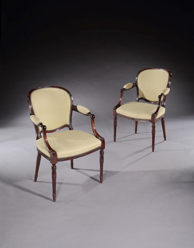 John Linnell - A pair of mahogany armchairs | MasterArt